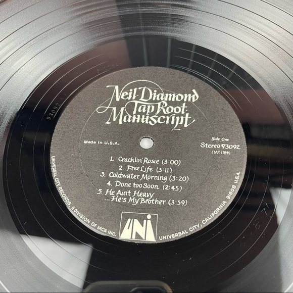 Vintage Neil Diamond Tap Root Manuscript Vinyl Record Music - Picture 3 of 5